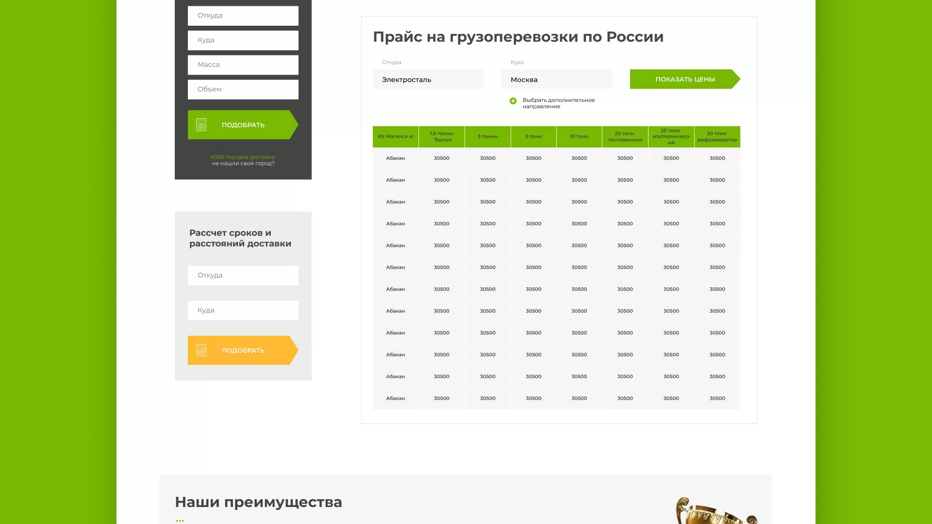 Разработка логотипа и сайта компании «Инком-Логистика» в Кузнецке